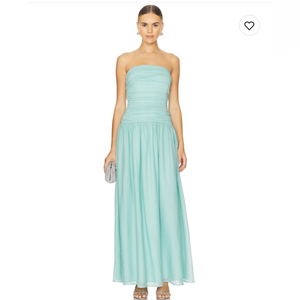 Wedding guest dress line and dot drop waist teal dress line & dot Delia dress